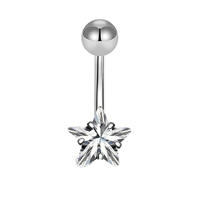 Belly Button Ring – Sparkling Navel Stud for Women