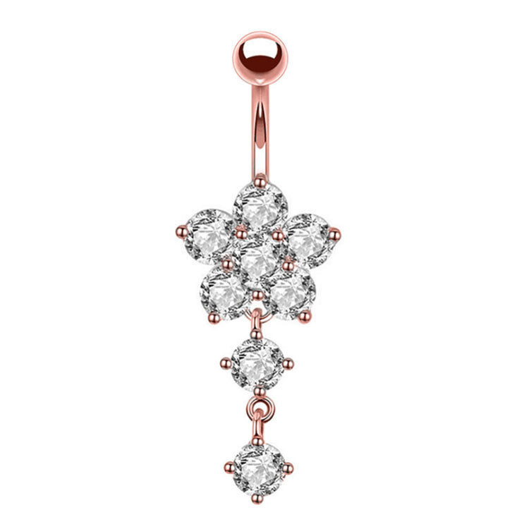 Butterfly Navel Stud — Stainless Steel & Copper Belly Piercing Jewellery