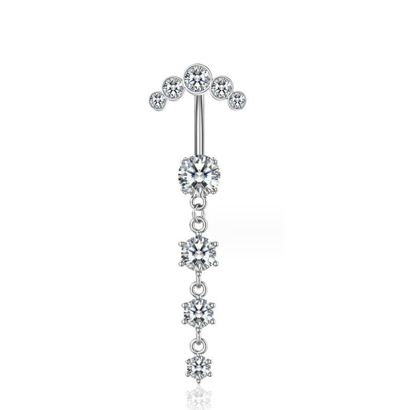 Butterfly Navel Stud — Stainless Steel & Copper Belly Piercing Jewellery