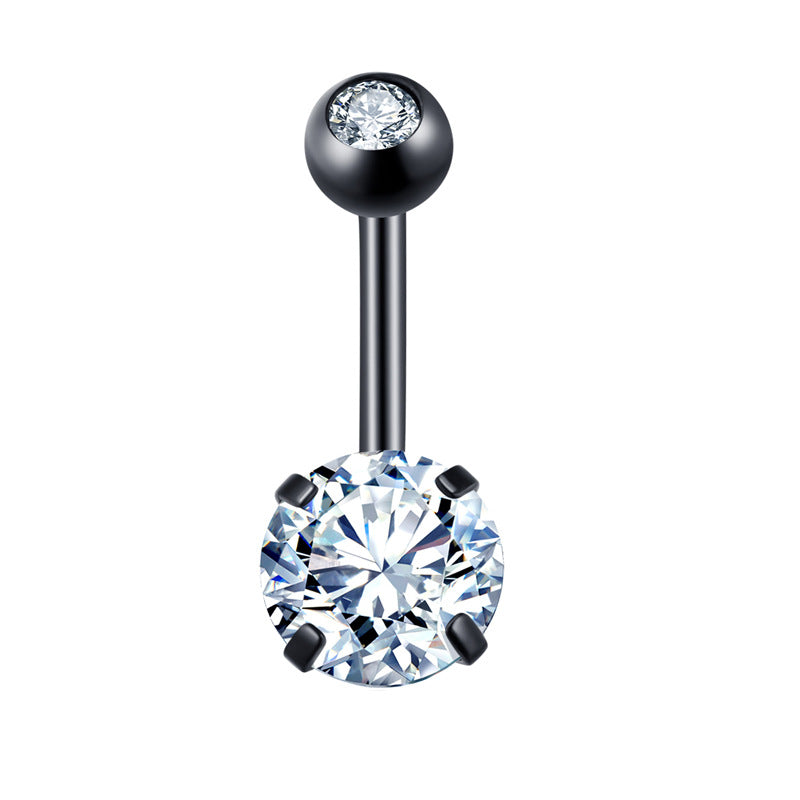 Belly Button Ring – Sparkling Navel Stud for Women