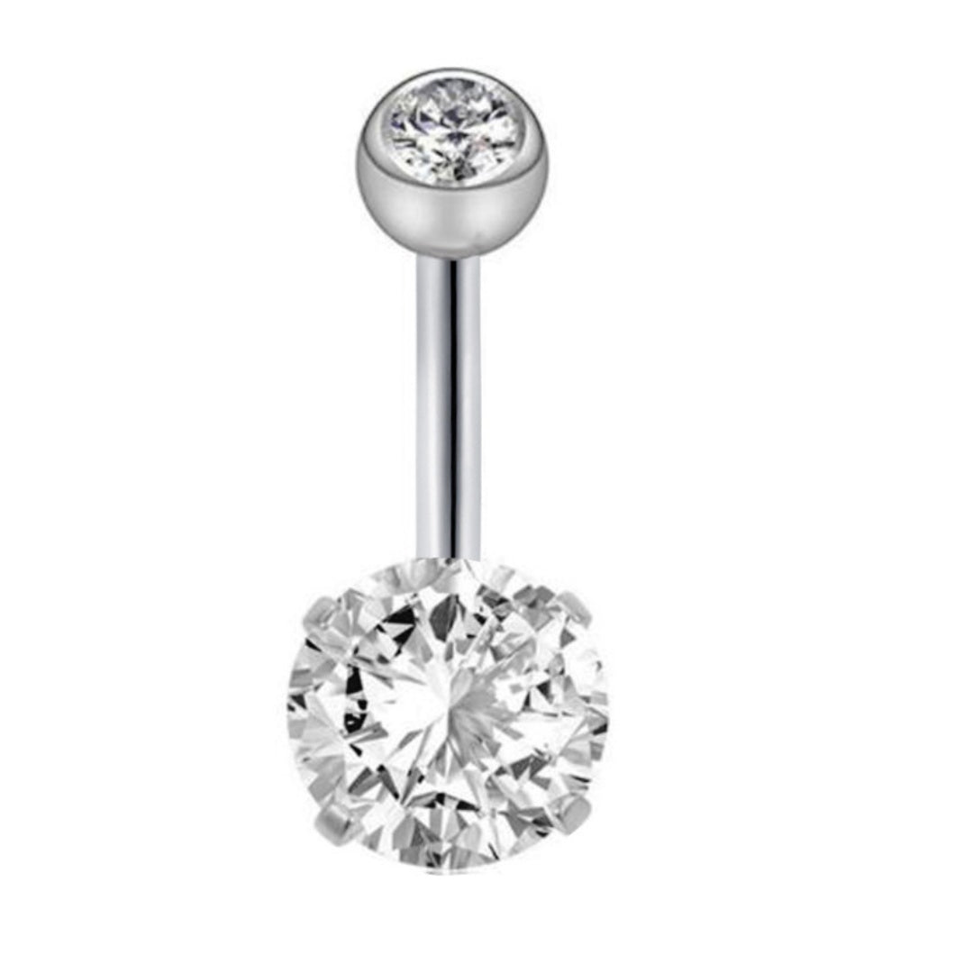 Belly Button Ring – Sparkling Navel Stud for Women