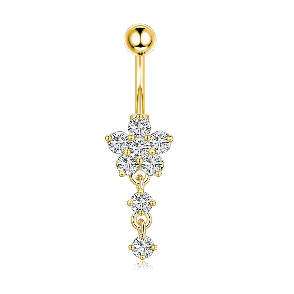 Butterfly Navel Stud — Stainless Steel & Copper Belly Piercing Jewellery