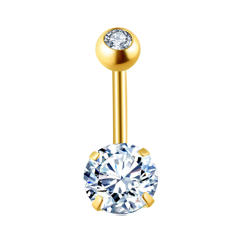 Belly Button Ring – Sparkling Navel Stud for Women