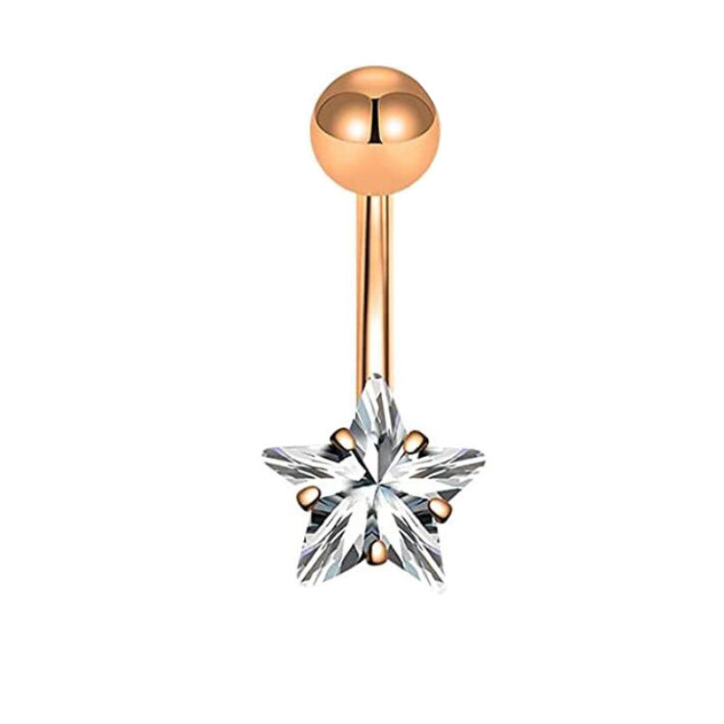 Belly Button Ring – Sparkling Navel Stud for Women