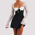 Y2K Lace-Up Corset Mini Dress